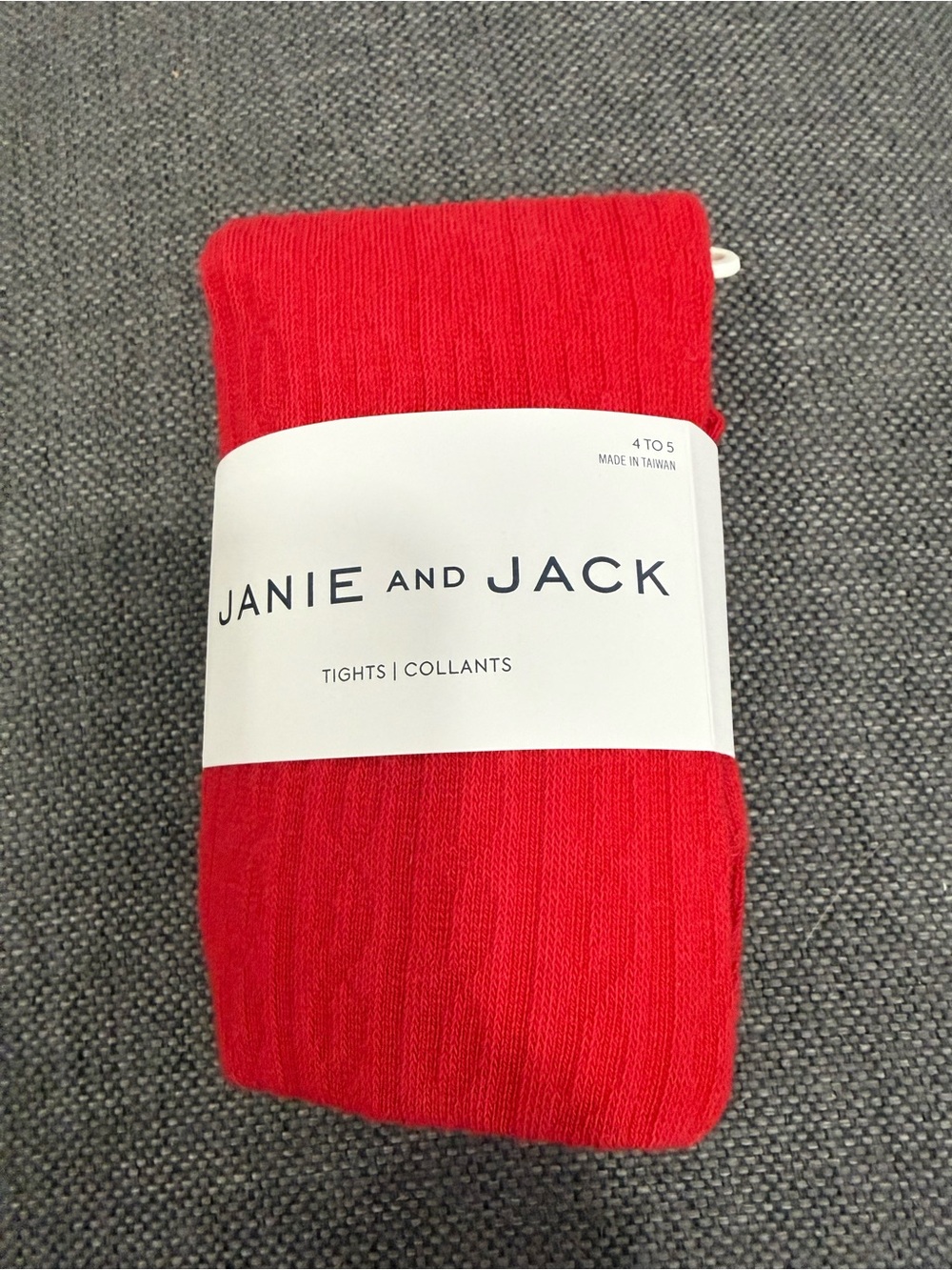 Janie and Jack Red Cable Knit Tights
